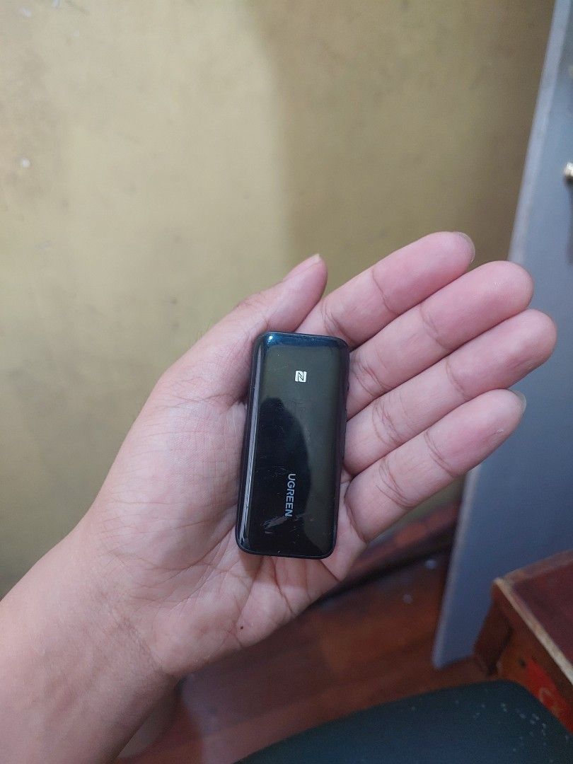 Ugreen Bluetooth 5.0 Receiver (Model 80895) (Category: Soundbars, Speakers & Amplifiers) located in Quezon City. Submitted by john2598 (Listing ID 1456274944, Image 1). Description: Item: Ugreen Bluetooth 5.0 Receiver (Model 80895) Condition: Used, minor cosmetic wear, but fully working Features: Turns wired speakers, car stereos, or headphones into wireless devices with aptX HD audio and NFC quick-pairing Meetup: Welcome rotond or dapitan market
