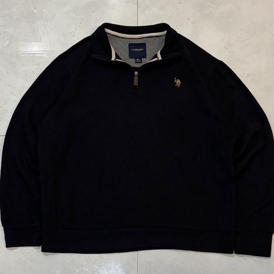 U.S polo assn quarter zip sweatshirt (Category: Luxury Apparel) located in Cebu City. Submitted by florianmiral28 (Listing ID 1456419775, Image 1). Description: U.S polo assn quarter zip sweatshirt Excellent condition XL W 25.5 L 27.5 Sleeve length 24.