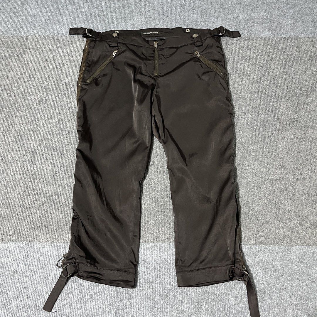 versace couture capri pants (Category: Luxury Apparel) located in Malay. Submitted by oplt_dept. (Listing ID 1456326971, Image 1). Description: -exellent condition -luxury essentials -waist:28-32 adjustable -length:27 -leg opening:8-9 adjustable -made in Italy .