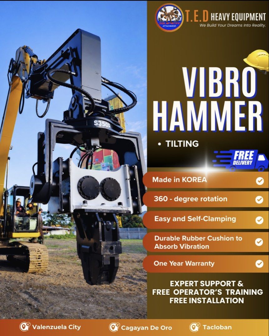 Vibro hammer (Category: Construction Tools & Equipment) located in Manila. Submitted by t.e.d_heavy_equipment_inc (Listing ID 1456361086, Image 1). Description: .