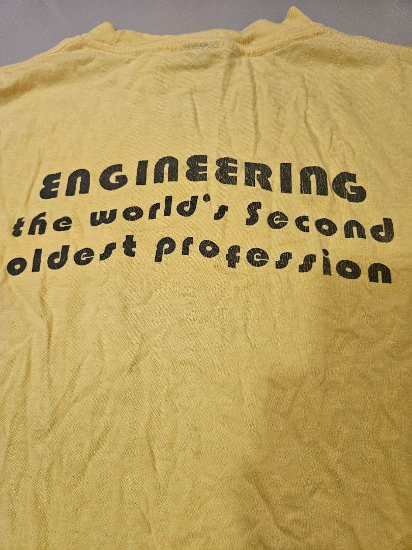 Vintage 80's Cal Poly Engineering shirt (Category: Tshirts & Polo Shirts ) located in Manila. Submitted by n0miss (Listing ID 1456351468, Image 3). Description: Fits small to medium Dimes: length: 24 width: 18.5.