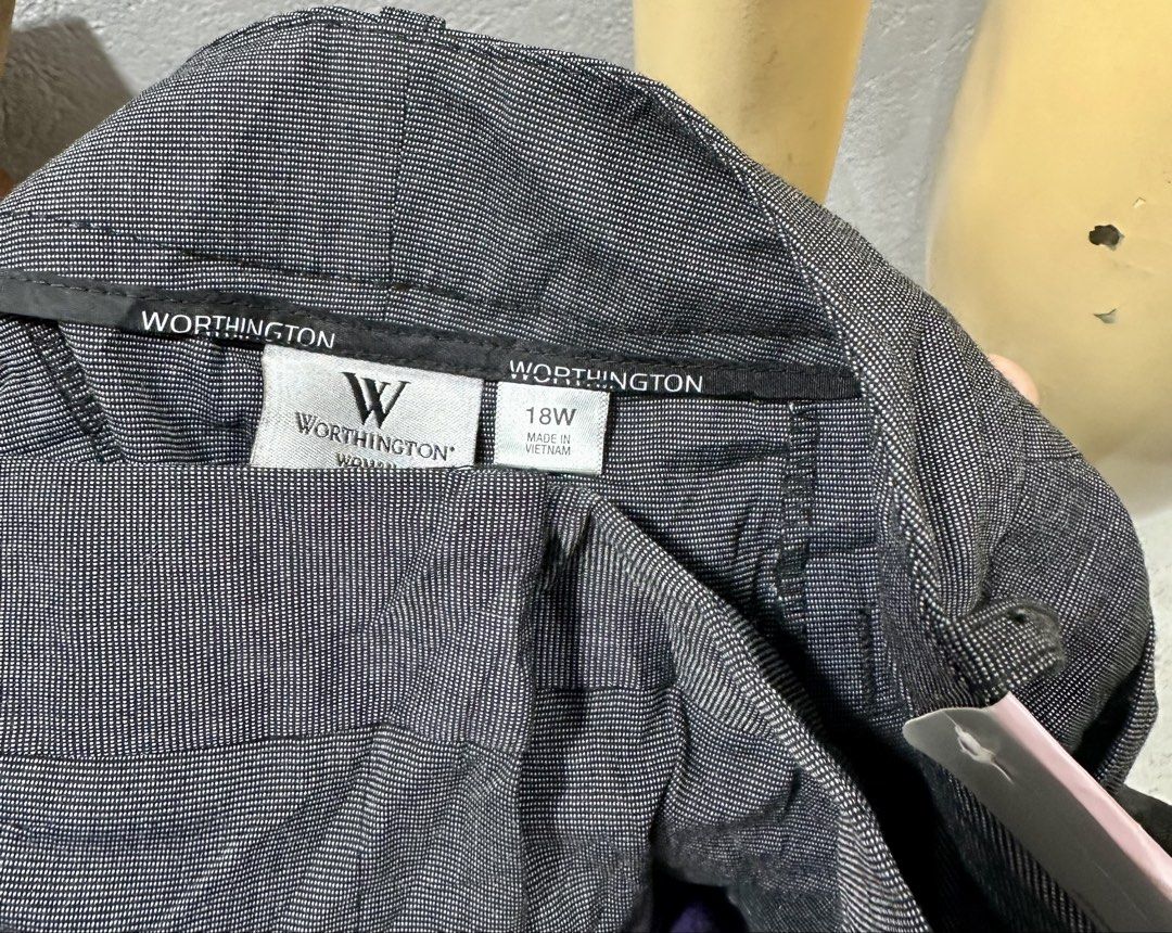 Worthington Brand New Trousers plus size (Category: Other Bottoms) located in Tarlac. Submitted by ej202177 (Listing ID 1456294077, Image 3). Description: Branded New trouser for women Waist:38-39" Rise 10.5" Length 41" Orig Price $40.