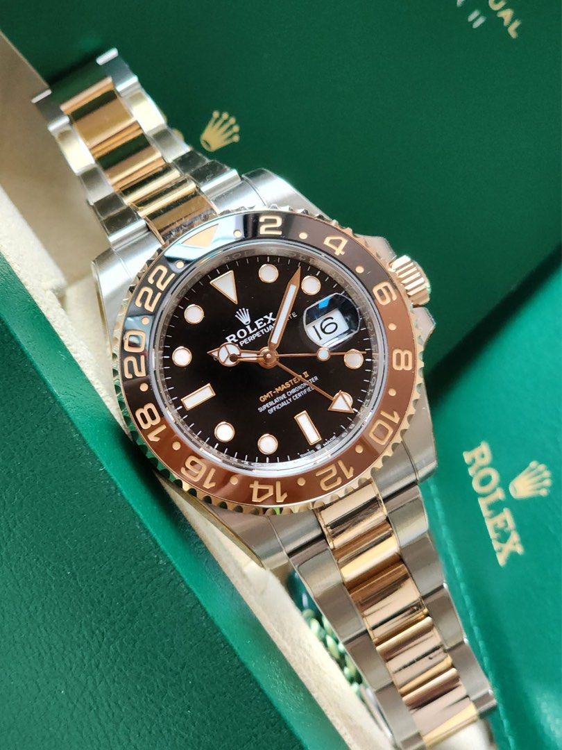 2022 Rolex GMT Master II Rootbeer 126711CHNR (Category: Luxury Watches) located in Pasig City. Submitted by inverted6_ph (Listing ID 1456429915, Image 2). Description: 2022 Rolex GMT Master II Rootbeer Ref 126711CHNR 9/10 condition with full PPF Comes complete with inner and outer box, NFC warranty card, booklets and tag Asking 1.175m 📍Viewings can be done on our shop located at the Grove by Rockwell, Pasig 📲IG: Invertedsix DM for further inqui