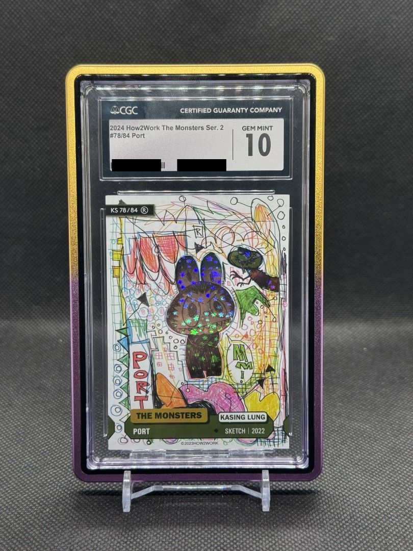 【🔥展品系 CGC Pop 1🔥】POP MART Labubu card (CGC 美國鑑定) 🇺🇸 #2024 How2Work The ...