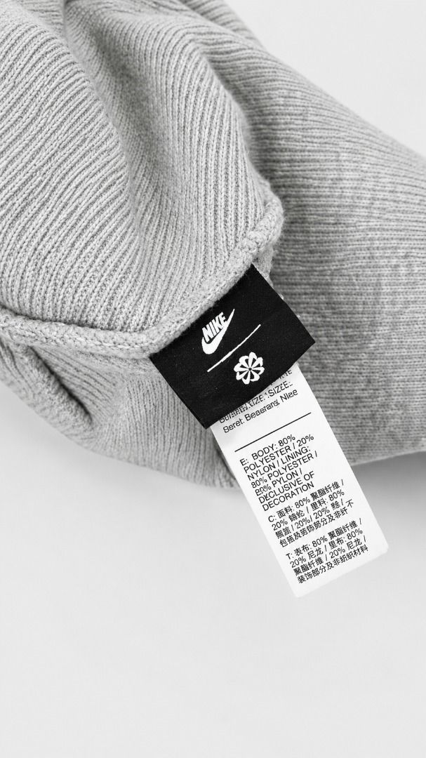 🤍 NIKE PEAK BEANIE (Category: Beanies) located in Valencia. Submitted by shopstnd (Listing ID 1456441788, Image 3). Description: 🤍 NIKE PEAK BEANIE Clean, minimal, and easy to wear — a classic Nike knit beanie with embroidered Swoosh branding. • Brand: Nike • Color: Heather Grey • Type: Cuffed Beanie / Peak Beanie • Size: One Size Fits Most • Material: 80% Polyester / 20% Wool • Detail: Embroidered Nike logo • Condition: Pre-loved 📸 Swipe thro