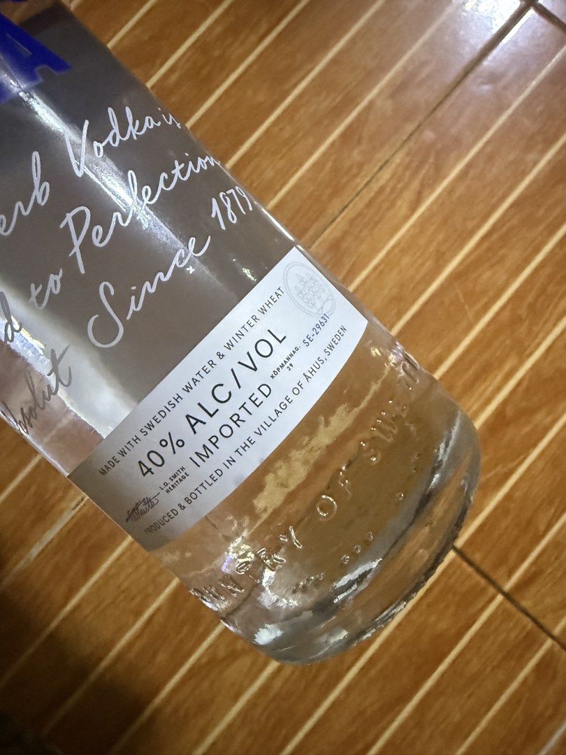 Absolute Vodka (imported) (Category: Beverages) located in Manila. Submitted by justarkives (Listing ID 1456524258, Image 3). Description: This is new just got it last week padala galing germany.