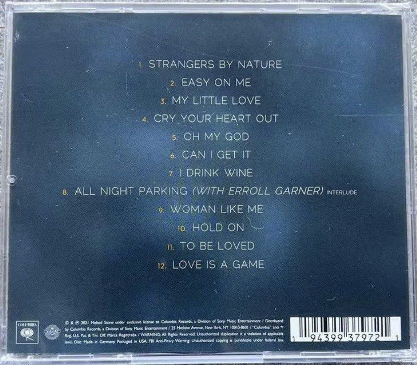 ADELE : 30 2021 (Category: CDs & DVDs) located in Singapore. Submitted by gektan2019 (Listing ID 1456534656, Image 2). Description: Free Mailing with any 2 items Purchased .
