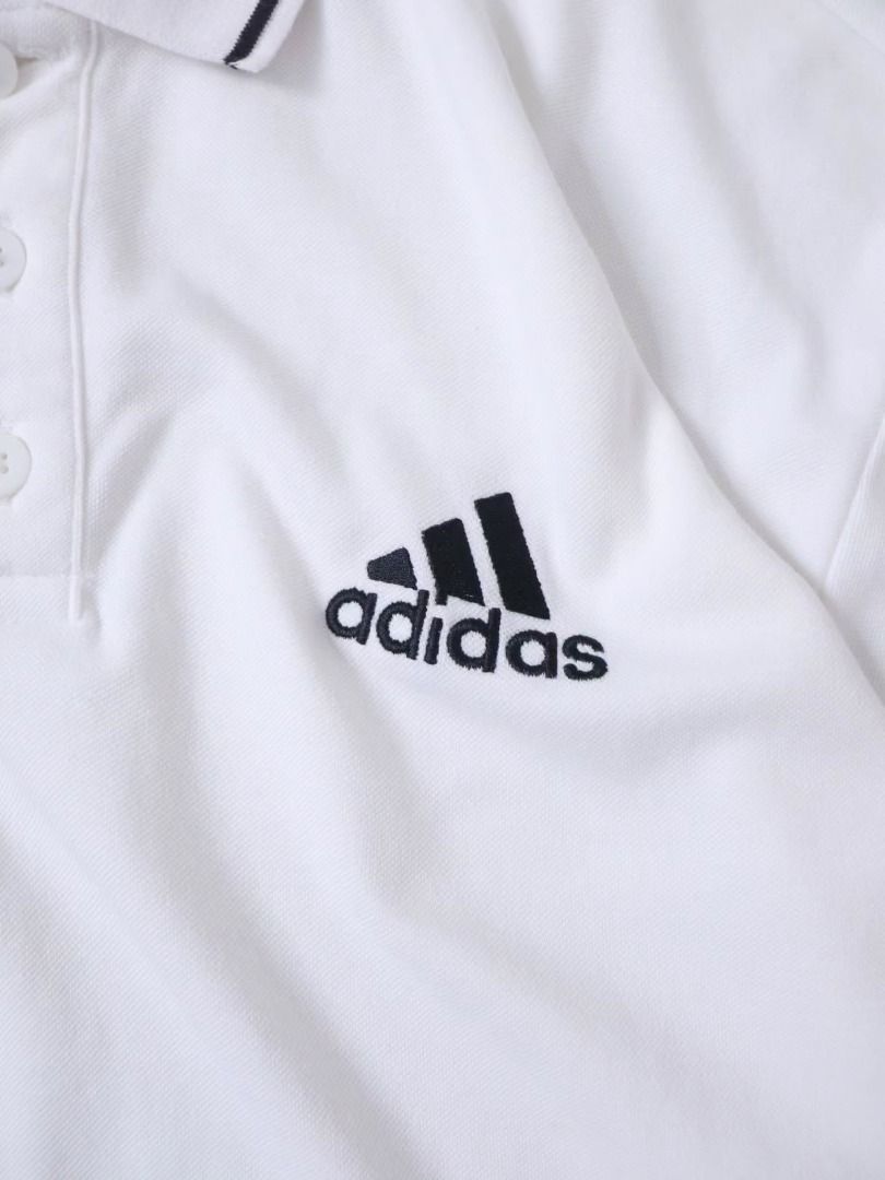 Adidas Dri-fit Polo Shirt (Category: Tshirts & Polo Shirts ) located in Pasig City. Submitted by marcmesa (Listing ID 1456567818, Image 2). Description: White. Perfect for Workouts/Daily Errands. Classic Piece 🍸 AUTHENTIC A282 Condition: Excellent Size: XL | W24" x L30-32" .
