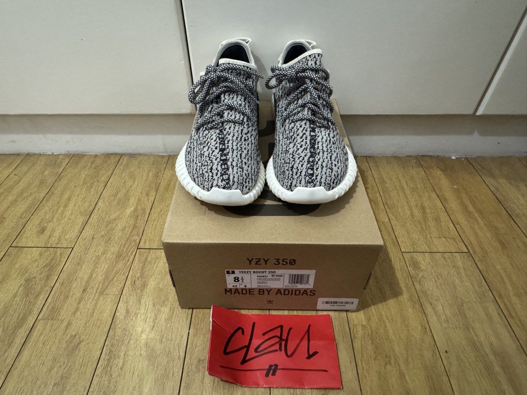 Adidas Yeezy Boost 350 v1 Turtle Dove (Category: Sneakers) located in Santa Rosa. Submitted by pnc_claustro (Listing ID 1456509597, Image 1). Description: - Adidas Yeezy Boost 350 v1 - Turtle Dove - Size: 8.5 US - Original release - No insole logo fade - Complete, with OG box and inserts - Worn just a few times (less than 5x) - Cleaned outsole every after use Sta. Rosa/Nuvali, Laguna Shipping c/o buyer.