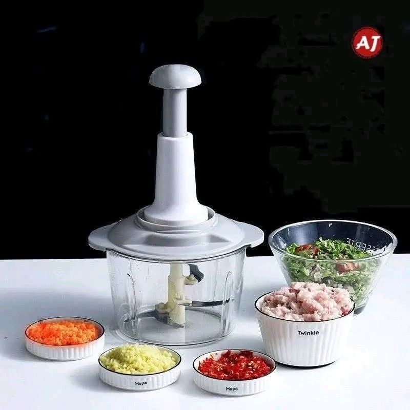AJ Manual Food Processor Press Type Meat Grinder 1.5L (Category: Juicers, Blenders & Grinders) located in Manila. Submitted by marvieobordo (Listing ID 1456545946, Image 2). Description: - Manual food processor, perfect for grinding meat and chopping vegetables. - Generous 1.5L capacity for your meal prep needs. - Super easy to use: simply press the top to operate. - Comes in its original packaging, ensuring it's brand new. - Ideal for quick and 