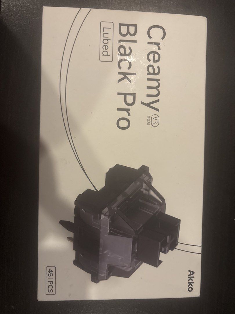 Akko Creamy Black Pro V3s (45pc) (Category: Computer Keyboard) located in Makati City. Submitted by deebonaparte (Listing ID 1456543237, Image 1). Description: As stated. Brand new, unused. Five pin. Accepting payments by GCash or Maya. Thanks!.