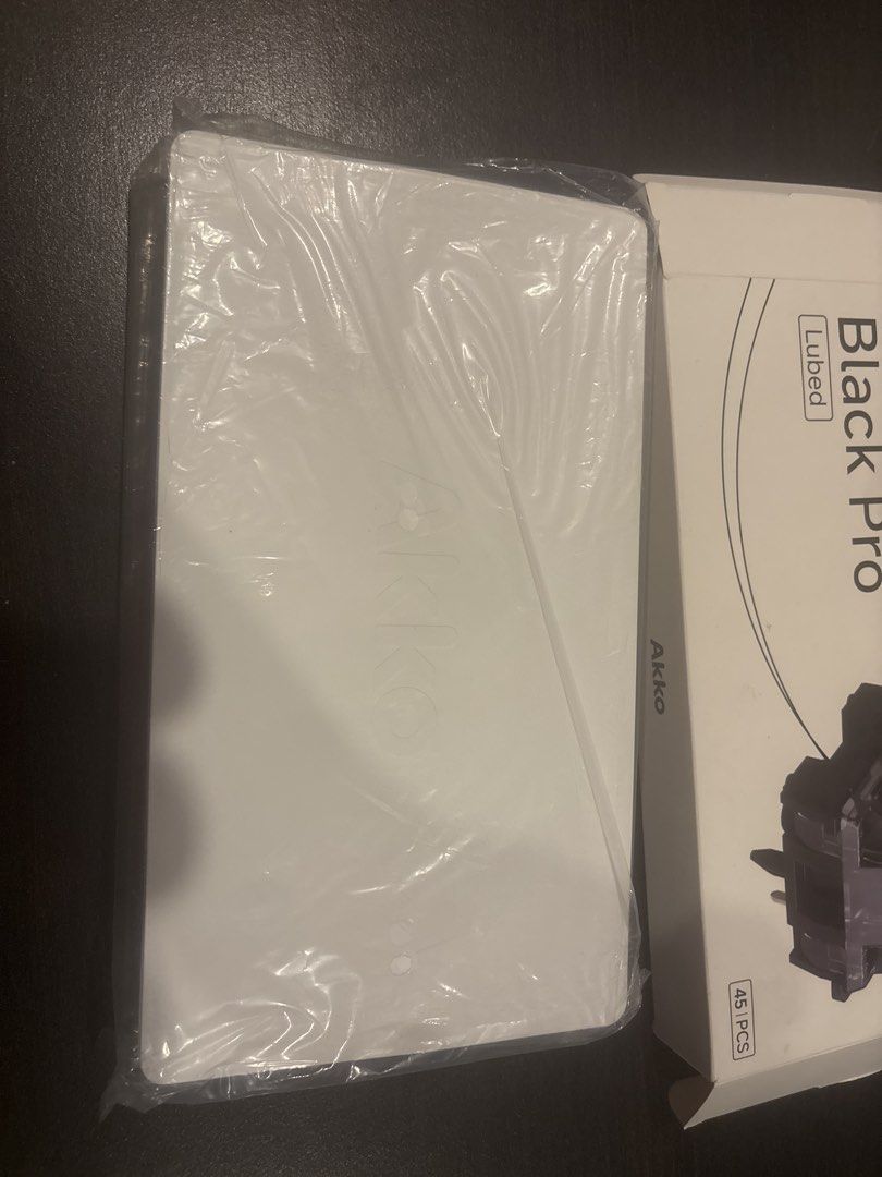 Akko Creamy Black Pro V3s (45pc) (Category: Computer Keyboard) located in Makati City. Submitted by deebonaparte (Listing ID 1456543237, Image 2). Description: As stated. Brand new, unused. Five pin. Accepting payments by GCash or Maya. Thanks!.