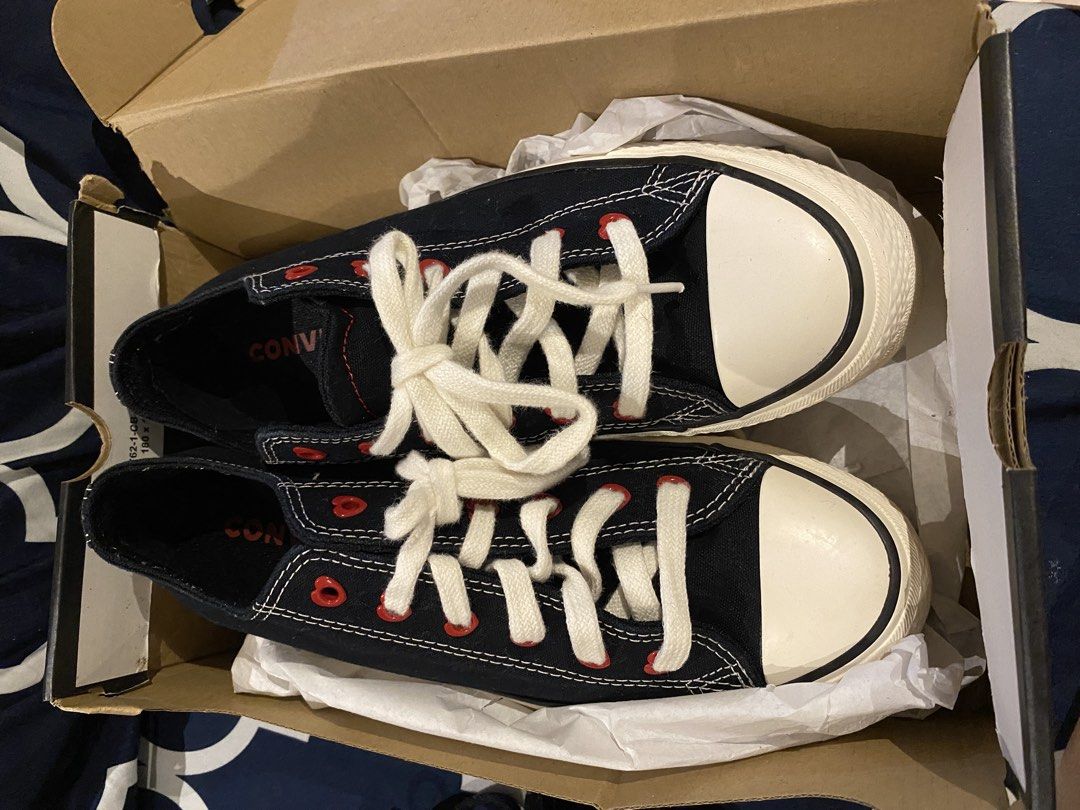 Authentic converse sneakers size 8.5 women (Category: Sneakers) located in Manila. Submitted by iceps (Listing ID 1456537711, Image 3). Description: Used only once wrong size medyo masikip siya sa daughter ko. Selling this for my daughter.Just stored in the closet. Description on last photo. Size 8.5 women. NEGOTIABLE.