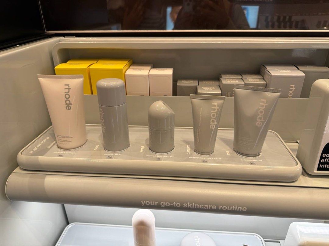 AUTHENTIC RHODE **PREORDER (Category: Makeup) located in Singapore. Submitted by jezzybeans (Listing ID 1456525756, Image 1). Description: Currently in Australia 🇦🇺 • Products directly bought from MECCA • Current preorder for November 2026 • Any available rhode products Price will be retail + htb fee (small charge don’t worry) Can DM for any other products from MECCA too! (eg; glossier, kylie, westman atelier and many more!).