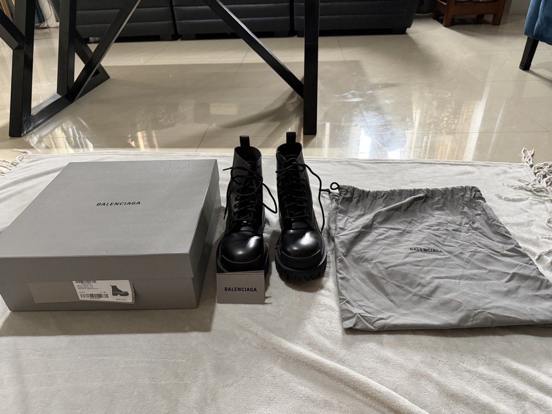Balenciaga Strike Bootie New Matte Smooth Calf (Category: Boots) located in Quezon City. Submitted by jjono (Listing ID 1456488501, Image 1). Description: - Brand: Balenciaga - Model: Strike Boots - Color: Black - Size: EU 36 - Inclusions: Original box, Dust bag - Bought abroad, used once only - Slightly negotiable for sure buyers .