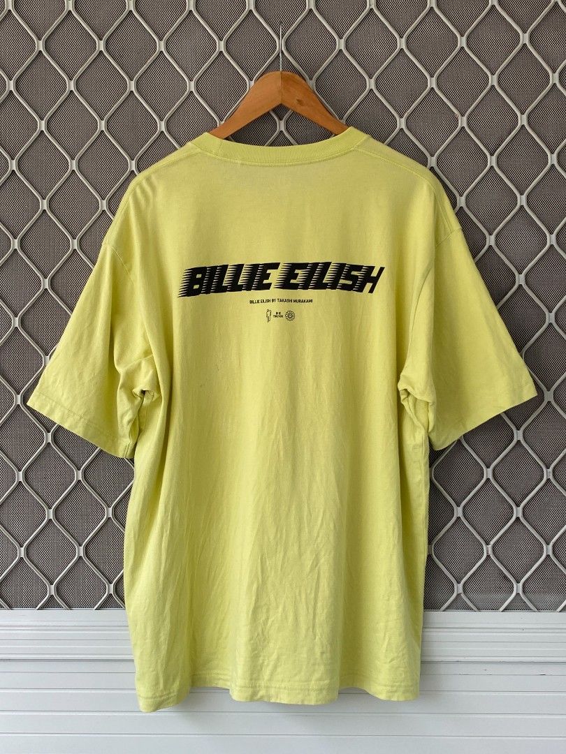 Billke Eilish x Uniqlo x Murakami Tee (Category: Tshirts & Polo Shirts ) located in General Natividad. Submitted by jaygo02 (Listing ID 1456442246, Image 2). Description: fits XL 24 x 30 Color rate: 9/10 Issue/s: Stains & pinhole (check the last 4 pictures) 📍Nueva Ecija 📌washed 📌color may vary due to lighting 📌shipping via jnt express.