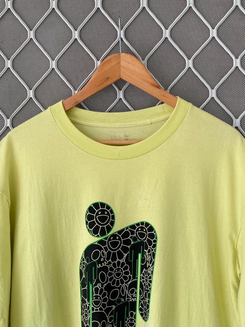 Billke Eilish x Uniqlo x Murakami Tee (Category: Tshirts & Polo Shirts ) located in General Natividad. Submitted by jaygo02 (Listing ID 1456442246, Image 3). Description: fits XL 24 x 30 Color rate: 9/10 Issue/s: Stains & pinhole (check the last 4 pictures) 📍Nueva Ecija 📌washed 📌color may vary due to lighting 📌shipping via jnt express.