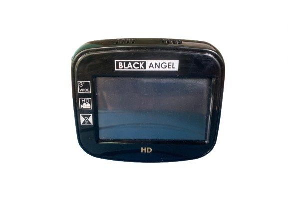 Black Angel HD Dash Cam with 3" Wide Screen (Category: Cameras) located in Manila. Submitted by 0thrift_n_isaw (Listing ID 1456427905, Image 3). Description: - Black Angel HD Dash Cam - Features a 3-inch wide screen - Records in High Definition (HD) - Side ports: SD card slot, DC, CAM, and GPS - Convenient side power button - Essential for your car's safety and security.