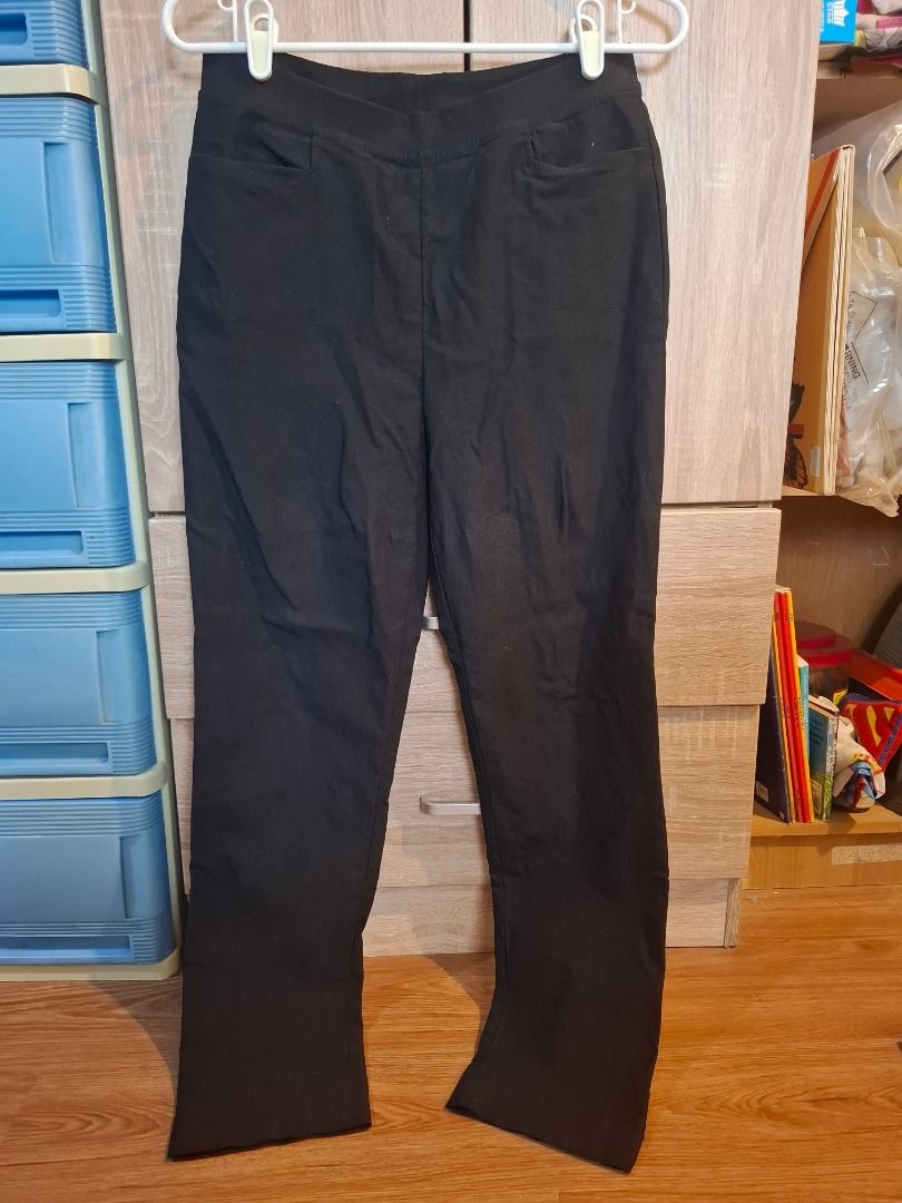 Black Pants for office, semi formal wear (Category: Other Bottoms) located in Bacolod City. Submitted by gluisa97 (Listing ID 1456449367, Image 1). Description: No When Worn - Medium - Classic black pants - Comfortable elastic waistband - Flattering straight leg cut - Waist: Approx. 13 inches across - Inseam: Approx. 29 inches - Leg Opening: Approx. 8 inches across.