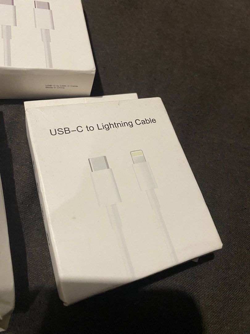 Bundle Sale Cable C to C and C to lightning (Category: Chargers & Cables) located in Manila. Submitted by wise_elle16 (Listing ID 1456572560, Image 2). Description: CABLE SALE! 🔌 Price: *** for all Inclusions: 3 pcs USB-C to USB-C cables 1 pc USB-C to Lightning cable 📍 Location: Sta. Mesa, Manila ⚠️ Note: Buy at your own risk—what you see is what you get). Perfect for spare or budget cables! Send a DM for meetup details..