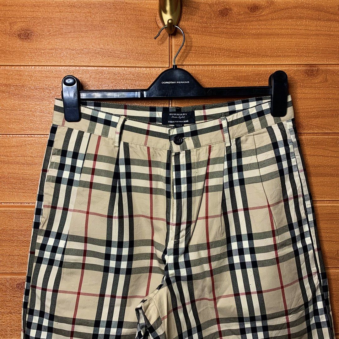 Burberry x Gosha Rubchinskiy Nova Check Plaid short (Category: Chinos) located in Quezon City. Submitted by donklasiko (Listing ID 1456502425, Image 3). Description: Condition: 9.5+/10 Pristine condition Issue: non Refer to the dimension 🤗 PM FOR MORE DETAILS NO RETURN, NO EXCHANGE & NO REFUND! ✅I ALSO ACCEPT TRADE/SWAP TO ANYTHING JUST DROP YOUR OFFER Please manage your expectations, this is a secondhand item. What you see is what you get 😊 💵