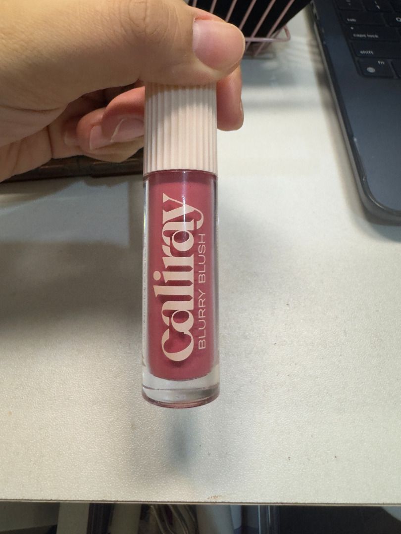Caliray Blurry Blush (Sublime) (Category: Makeup) located in Pasig City. Submitted by heijeul (Listing ID 1456536064, Image 1). Description: - Caliray Blurry Blush in a beautiful pink shade. - Liquid formula for a soft, blurred effect. - Effortlessly blends for a natural-looking finish. - Comes in a compact glass bottle with a twist-off cap. - Perfect for adding a healthy pop of color to your cheeks. - swatched. with box..