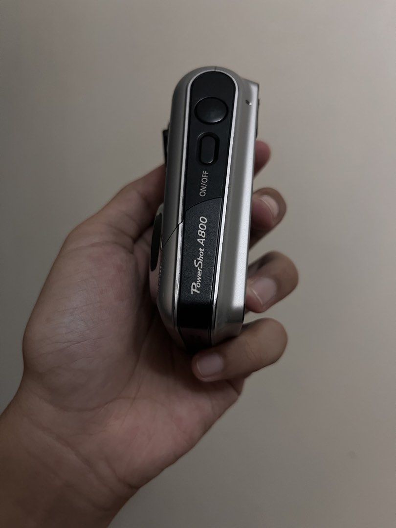 Canon PowerShot A800 Digital Camera (Category: Cameras) located in Cabuyao City. Submitted by paoavenue (Listing ID 1456514469, Image 2). Description: Inclusions: 2gb Memory Card Strap Unit Fully functional Honest issue: may crack near power button (doesn’t affect the outputs) Mop: Maya Open for meet-ups & lalamove Cabuyao, Laguna.