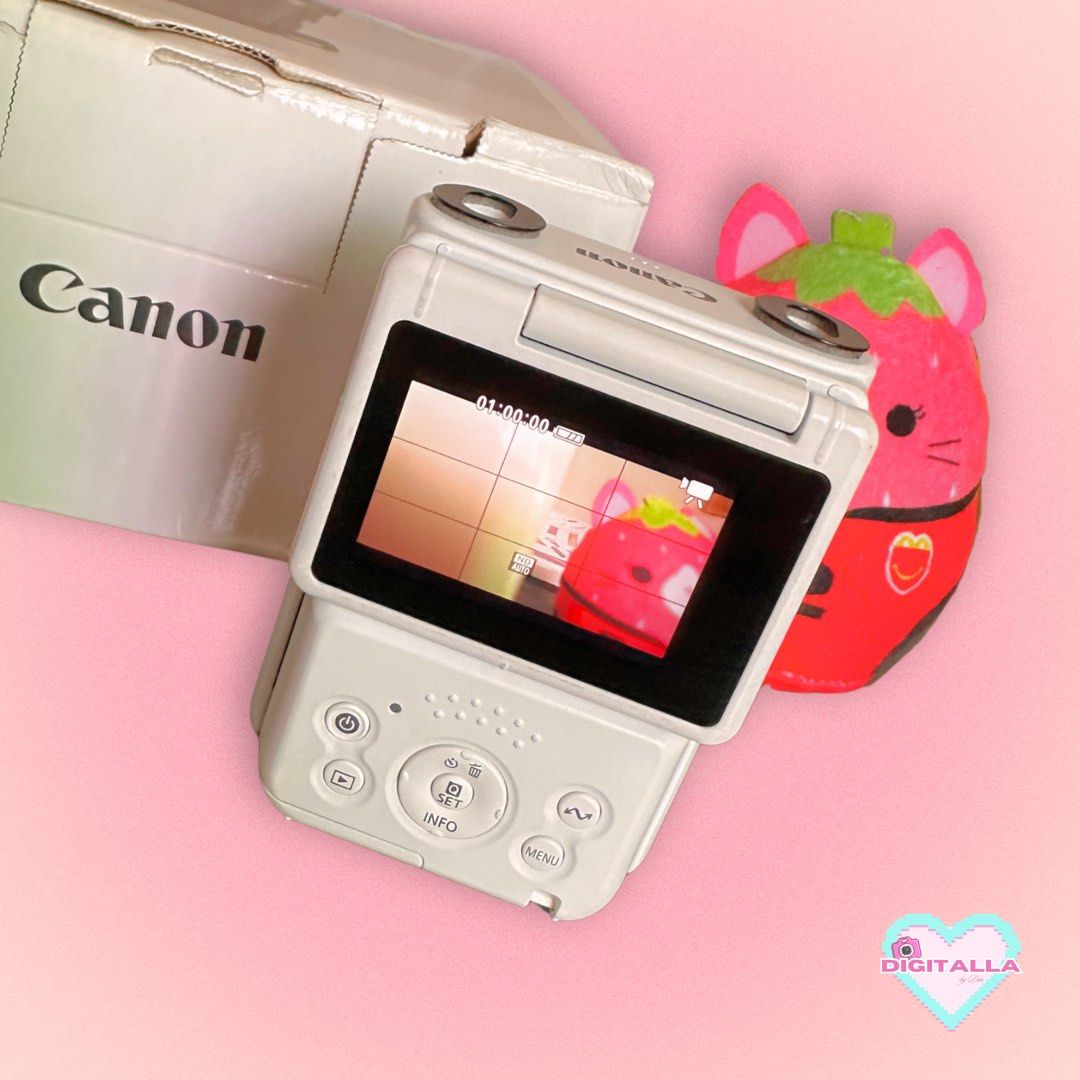 Canon Powershot V10 in White Vlogging Camera (Category: Cameras) located in Iloilo. Submitted by alyssadia (Listing ID 1456525821, Image 3). Description: 𝐂𝐚𝐧𝐨𝐧 𝐏𝐨𝐰𝐞𝐫𝐒𝐡𝐨𝐭 𝐕𝟏𝟎 (𝐖𝐡𝐢𝐭𝐞) — ₱14,999 ✧･ﾟ🤍📸 ┆ ⤿ 🌸 . ݁˖ 𝐃𝐄𝐓𝐀𝐈𝐋𝐒 ✧ Built-in Stand for Vlogging ✧ Wide-angle Lens ✧ 4K UHD Video Recording ✧ Built-in Mic + Wind Screen ✧ Body Condition: 9/10, scratches at the bottom ┆ ⤿ ❕. ݁˖ 𝐈𝐒𝐒𝐔𝐄𝐒 ✧ No issues — fully working 