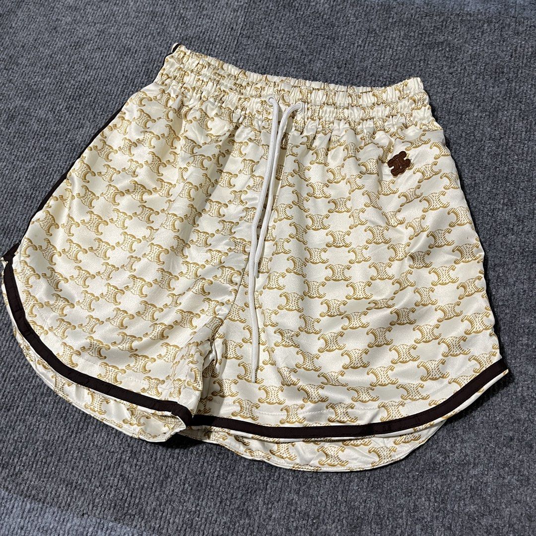 celine troimphe monogram short (Category: Luxury Apparel) located in Malay. Submitted by oplt_dept. (Listing ID 1456528573, Image 2). Description: -exellent condition -luxury essentials -waist:26-34 stretchable -length:14 -leg opening:13 -made in japan.