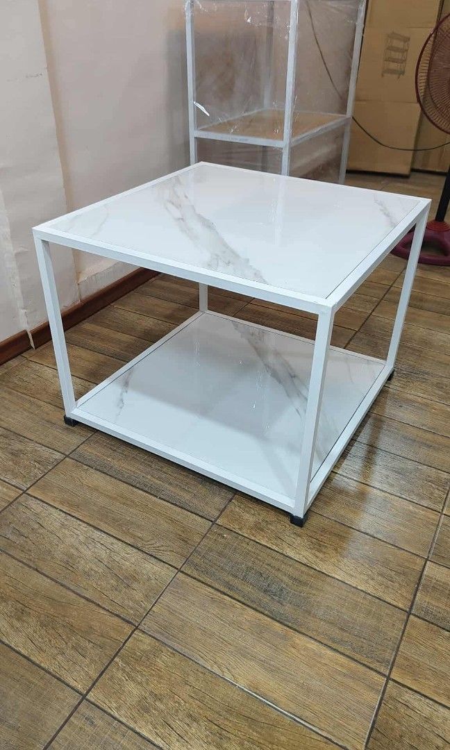 Center table (Category: Tables & Sets) located in Manila. Submitted by dolorchris69891 (Listing ID 1456550005, Image 3). Description: ⭐ CENTER TABLE ⭐ COFFEE TABLE LENGTH 64cm WIDTH 64cm HEIGHT 50cm Legit sa tibay at kalidad💯 Proven and tested, lifetime use✅ may support na bakal sa ilalim ng tiles para siguradong mas matibay✅✅ * Pure steel (bakal) tubular * Granite tiles top frame * Fully welded & Galvanized * With rubber footing * Ready to use,