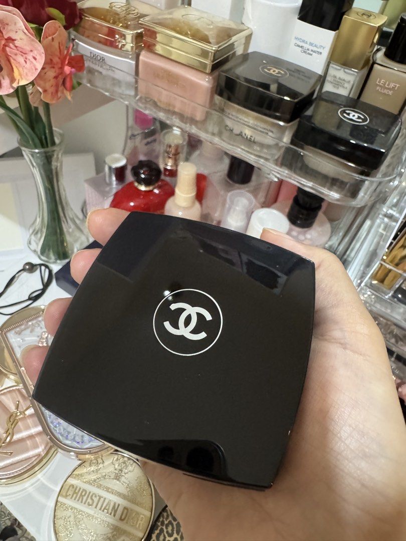 Chanel Blush with Brush (Category: Makeup) located in Cavite. Submitted by xindixindi (Listing ID 1456547901, Image 1). Description: - Authentic Chanel blush - Two beautiful shades: coral and pink - Comes with original Chanel brush - Adds a vibrant pop of color to your cheeks - Features a sleek, black compact with the iconic Chanel logo - Perfect addition to any makeup collection.