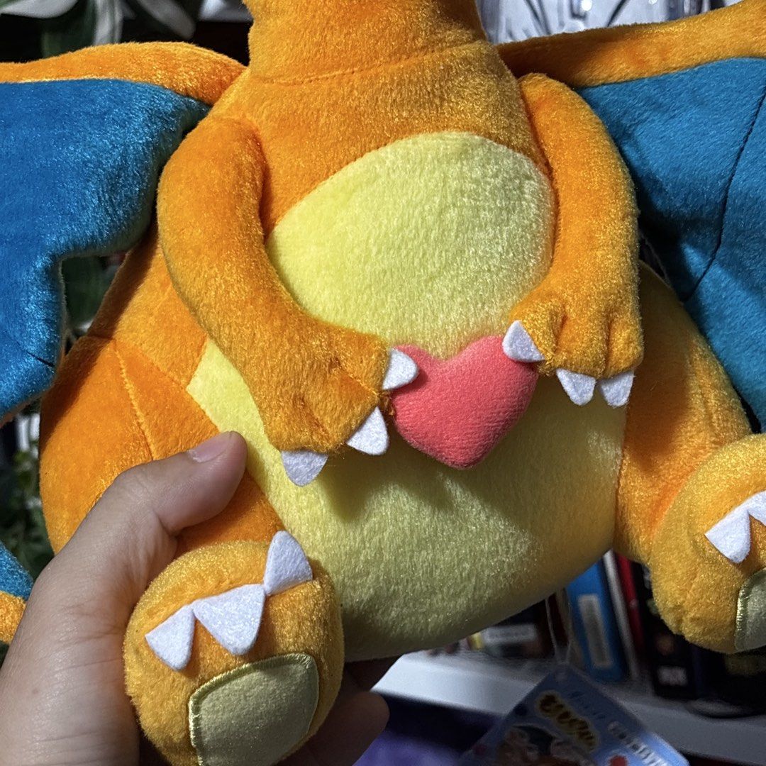 Charizard Plush Toy - Very Good Condition with Tags (Category: Plushies & Soft Toys) located in Caloocan City. Submitted by bonsatocha43876 (Listing ID 1456432291, Image 3). Description: - Authentic Charizard plush toy - Includes original tags and hangtag - Selling for only 750 pesos.