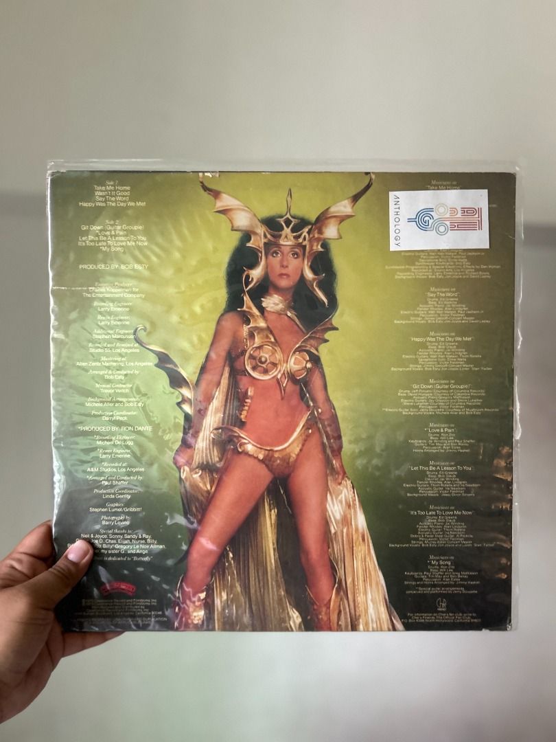 Cher Take Me Home Vinyl Record (Category: Vinyls) located in Mandaluyong City. Submitted by markiecart (Listing ID 1456011362, Image 2). Description: - Cher's 'Take Me Home' vinyl record - A classic album for any Cher fan - Great addition to your vinyl collection - Album cover is in a protective plastic sleeve.