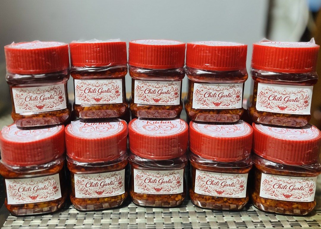 Chili Garlic Sauce (Category: Spice & Seasoning) located in Valenzuela. Submitted by v_carla (Listing ID 1456531318, Image 1). Description: - Homemade Chili Garlic Sauce - 120ml per jar - Made with all-natural ingredients - No preservatives added - Adds a delicious kick to any meal - Great for dipping, dimsums, or as a condiment.