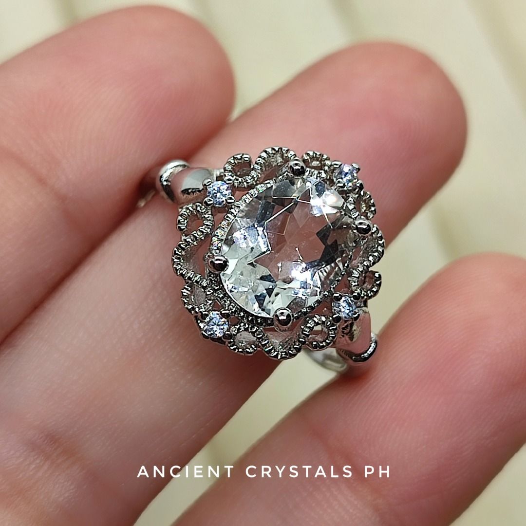 Clear Quartz Ring ~ “Harriet” 🤍 (Category: Rings) located in Makati City. Submitted by ancientph (Listing ID 1456590492, Image 3). Description: Clear Quartz Ring ~ “Harriet” 🤍 From the Golden Hours Collection Good for: -Amplifies energy, intentions, and the power of other crystals -Clears mental fog to promote ultimate focus and clarity -Harmonizes and balances all chakras within the body -Protects against negative energies and purifies the aur