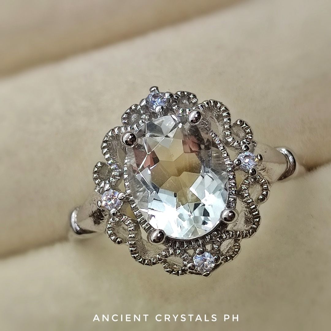Clear Quartz Ring ~ “Harriet” 🤍 (Category: Rings) located in Makati City. Submitted by ancientph (Listing ID 1456590492, Image 2). Description: Clear Quartz Ring ~ “Harriet” 🤍 From the Golden Hours Collection Good for: -Amplifies energy, intentions, and the power of other crystals -Clears mental fog to promote ultimate focus and clarity -Harmonizes and balances all chakras within the body -Protects against negative energies and purifies the aur