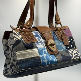 Coach Signature Denim Bag Vintage 10004, Women