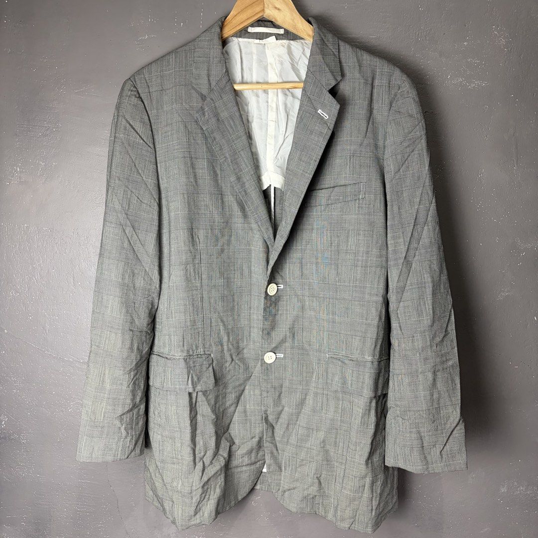Comme des Garcons Homme plus Tailored Jacket (Category: Luxury Apparel) located in Manila. Submitted by yourtherapist_ (Listing ID 1456484826, Image 3). Description: Comme des Garcons Homme plus Tailored Jacket Tagged as medium Excellent condition No flaws Measurements Width - 21” Length - 31” Sleeve - 24” Shoulder - 17” .