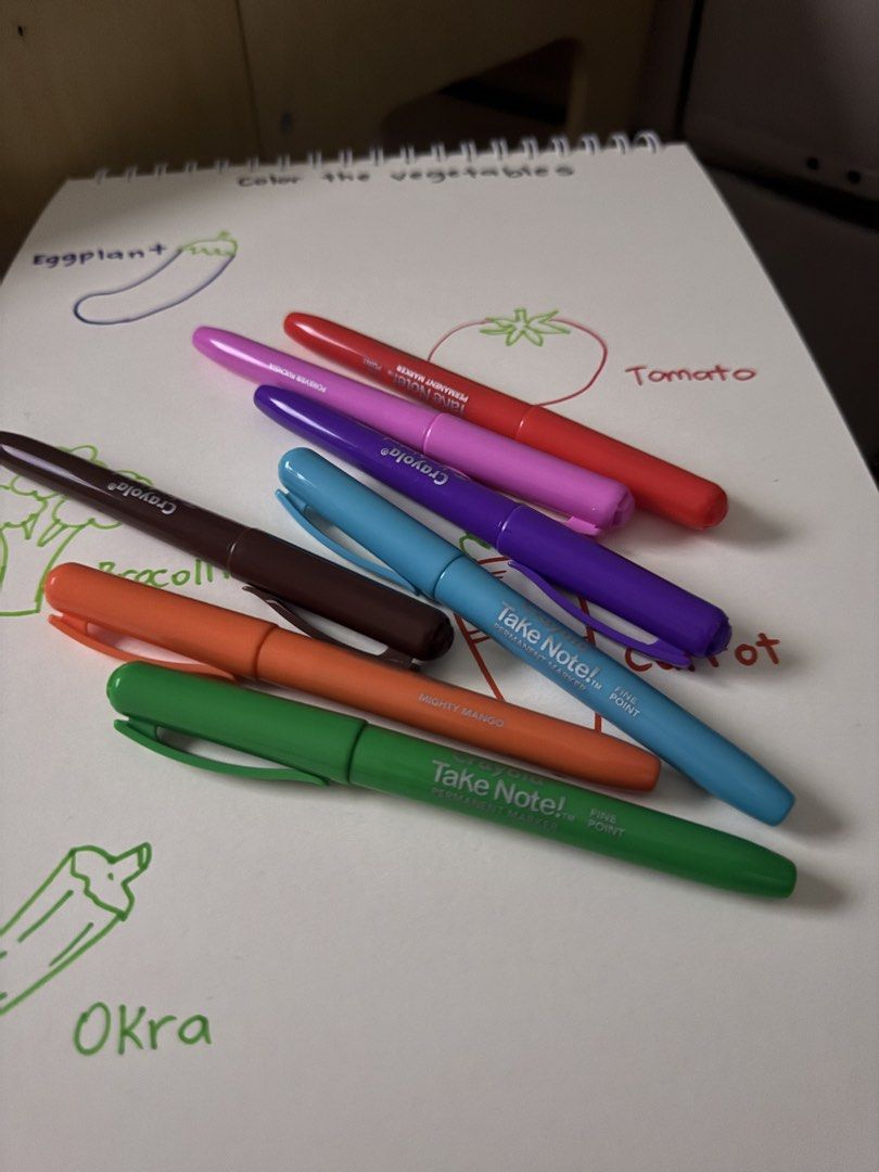 Crayola Take Note! Permanent Markers per piece (Category: Stationery & School Supplies) located in Mandaluyong City. Submitted by kendykeyn (Listing ID 1456498930, Image 1). Description: All colors available Black - 40.00 All other colors - 35.00 .
