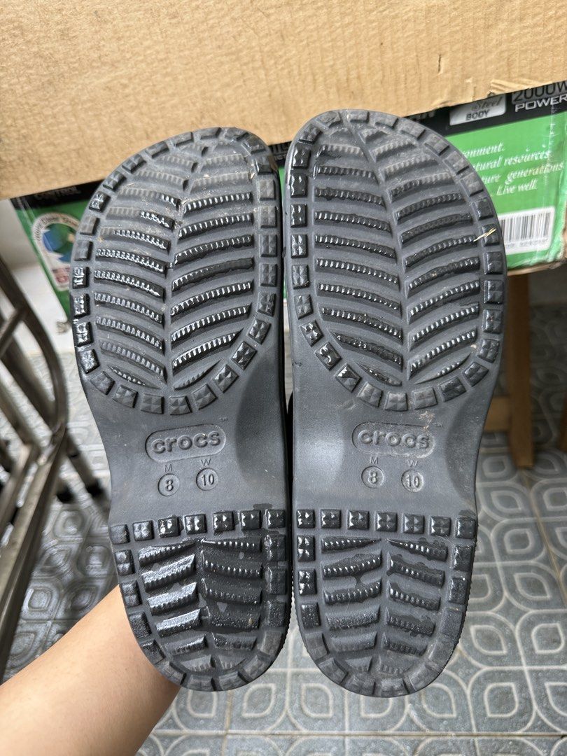 Crocs Mary Janes size 10 WOMENS (Category: Flats & Sandals) located in Manila. Submitted by patriciacbb (Listing ID 1456446745, Image 3). Description: - Classic Crocs Mary Janes - Features a comfortable strap over the foot - Durable soles with excellent grip - Easy to clean and maintain - Ideal for everyday wear, beach trips, and casual outings.