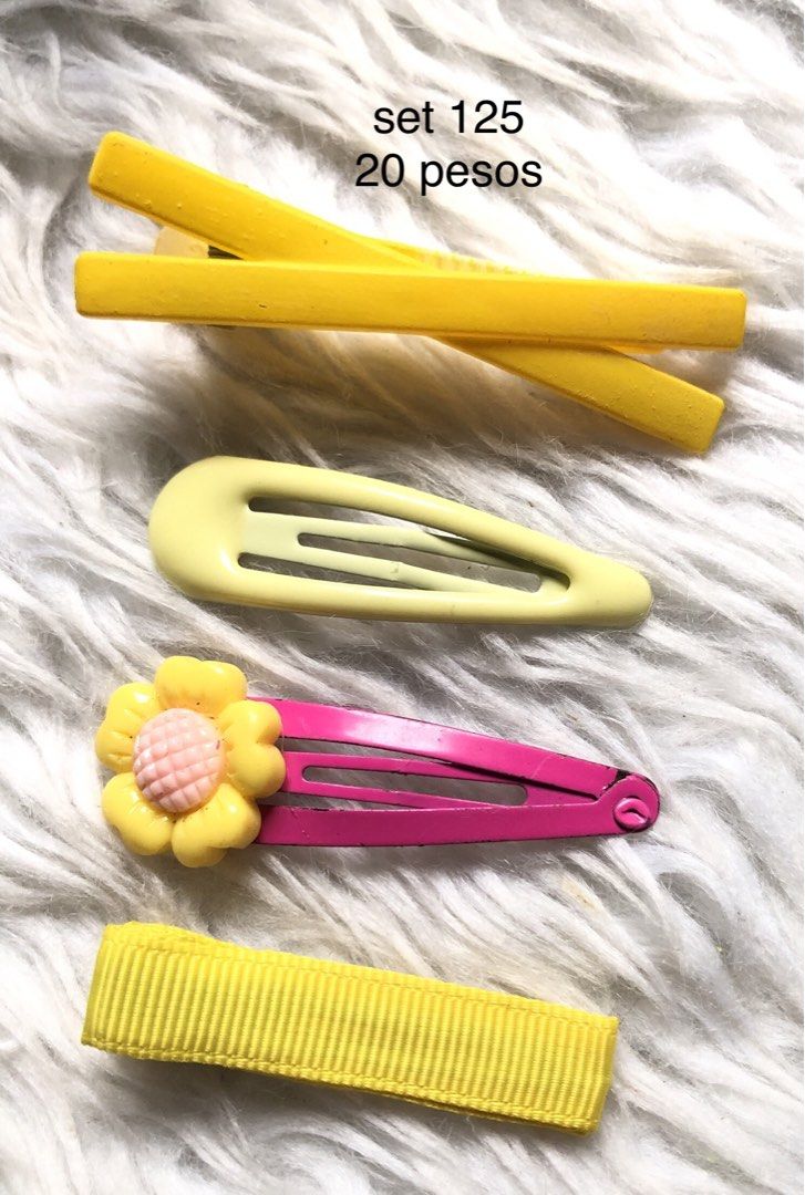 Cute Hair Clips Set - Various Designs (Category: Hair Accessories) located in Taguig. Submitted by nikikaystuff (Listing ID 1456586373, Image 2). Description: - Adorable hair clips set with various designs. - Includes fun shapes like stars, bows, animals, and food. - Available in a mix of vibrant colors. - Perfect for everyday use and styling. - Great value for a collection of cute accessories..