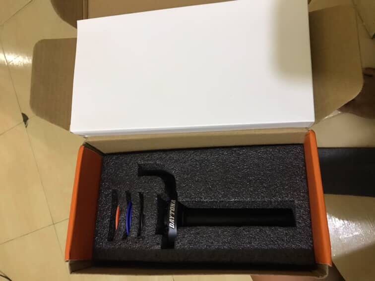 Daytona quick throttle for scooter (Category: Other Motorcycles Parts and Accessories) located in Cabuyao City. Submitted by reyesmcrey21582 (Listing ID 1456470924, Image 3). Description: - Daytona quick throttle for scooter - Includes throttle housing, cables, and 3 optional reels (orange, blue, black). - Durable aluminum housing. - Water-resistant rubber boot. - All parts neatly packaged..