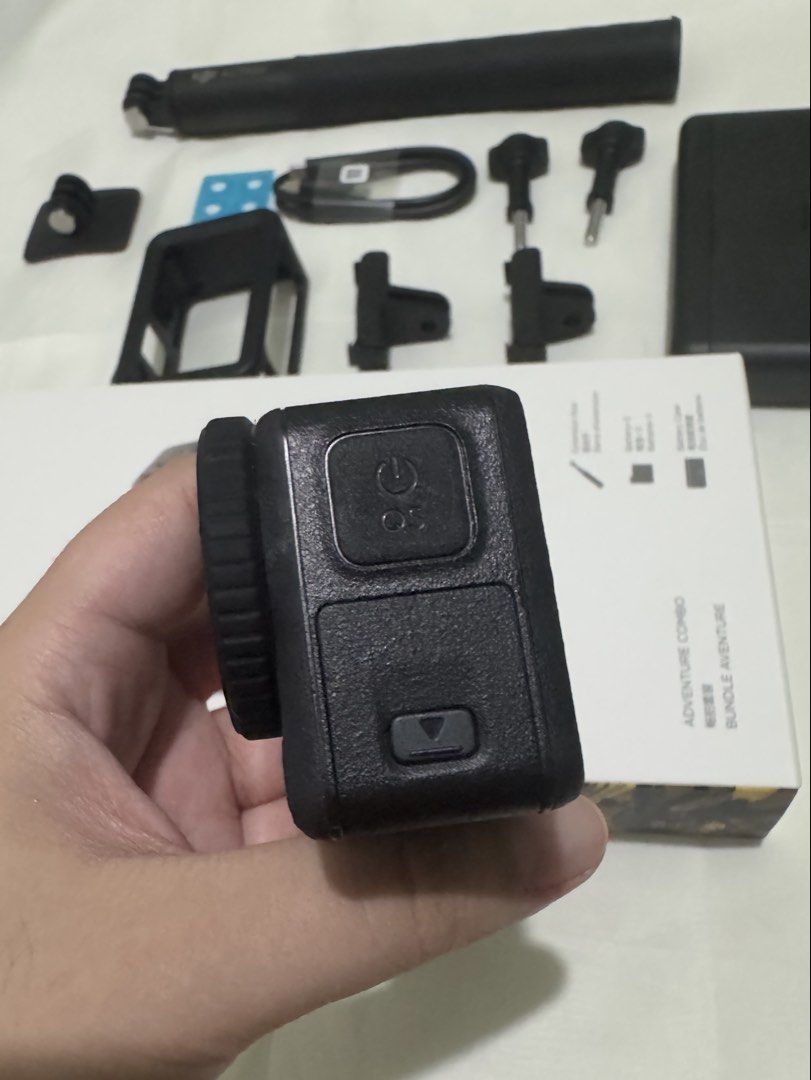 DJI Osmo Action 5 Pro Adventure Combo (Category: Cameras) located in Santa Rosa. Submitted by oddfalcon-679c (Listing ID 1456548328, Image 3). Description: DJI Osmo Action 5 Pro Adventure Combo complete set! - 1 Box - 1 Osmo Action 5 Pro Camera - 3 Batteries - 1 Battery Case - 1 Extension Rod 1.5mm - 2 Locking Screw - 1 Protective Frame - 1 Curved Adhesive Base - 1 Adapter Mount - 1 Adapter Mount (Mini) - 1 Type C Cable Other info: - Bought last 