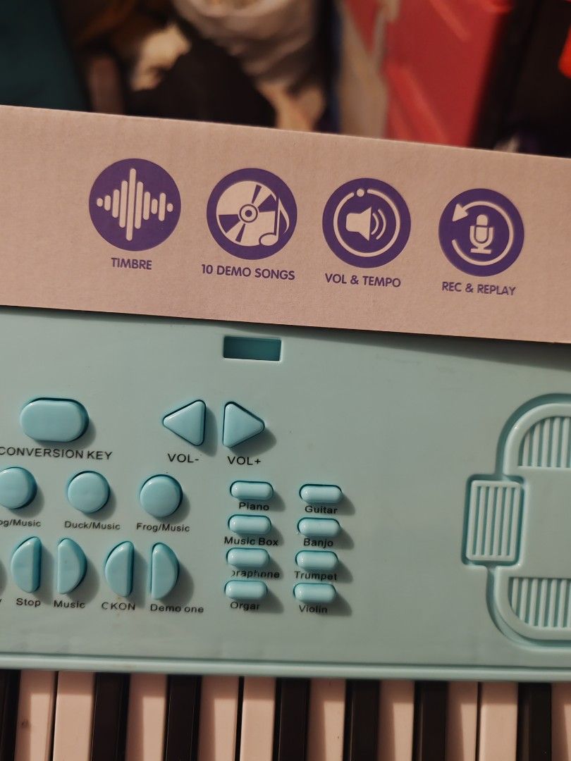 Electronic Keyboard for kids (Category: Musical Instruments) located in Pasig City. Submitted by beayoutifulshoppe (Listing ID 1456569122, Image 3). Description: Price negotiable.