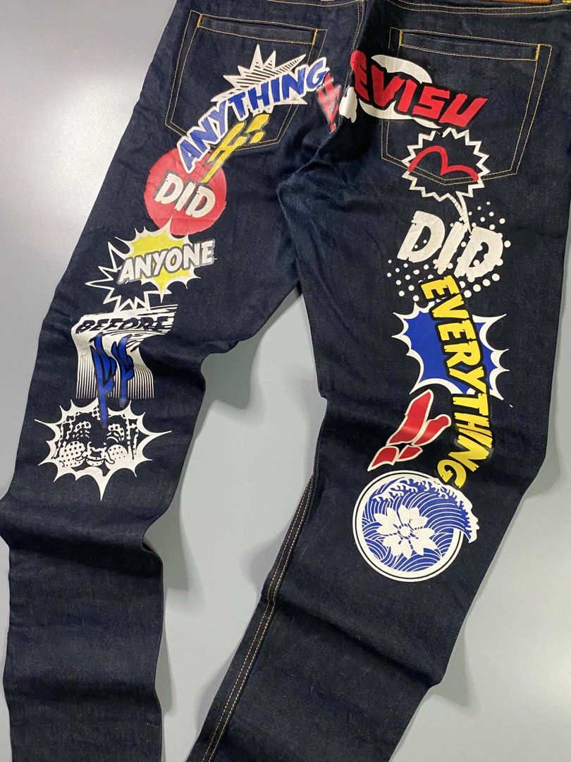 Evisu “Comic Daicock” jeans (Category: Jeans) located in Cavite. Submitted by emendem. (Listing ID 1456542573, Image 2). Description: Evisu “Comic Daicock” jeans - Waist line 32 x34 - Length 42 - Excellent condition - Authentic ✅ - 10k 💰 - Unlimitedvouch 🪪 📩.
