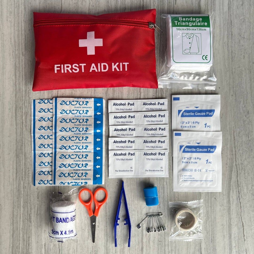 FIRST AID KIT WITH CONTENT (Category: Medical Supplies & Tools) located in Quezon City. Submitted by jeca_closet (Listing ID 1456460999, Image 1). Description: .