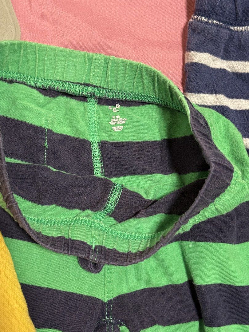 Baby Boy Pants Gap Carters Juniors 9-24mos (Category: Babies & Kids Fashion) located in Bulacan. Submitted by rrbernardo (Listing ID 1456441399, Image 3). Description: - 80 per piece. Bundle for 300 - Gap Kids: Green and navy striped 12mos - Juniors: Light blue, size 80cm - Carters: Navy blue gray striped 9mos - Yellow pants 9mos - Elastic waistbands for comfort - Ideal for everyday wear and playtime.