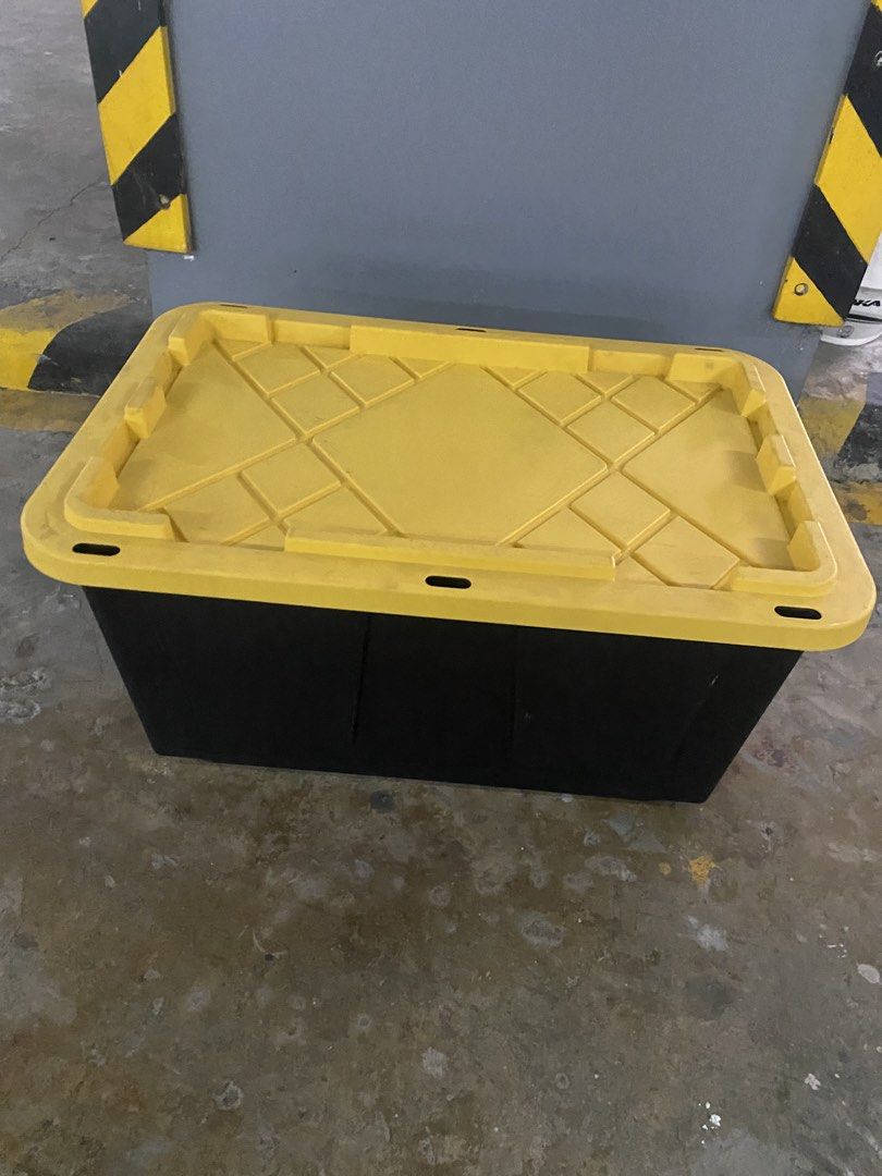 Greenmade Storage Bin 27 Gallon (Category: Storage Boxes & Baskets) located in Quezon City. Submitted by eljivie (Listing ID 1456552740, Image 2). Description: Net Weight: 3 kg. Product dimension: 30 x 14.5 x 20 inches.