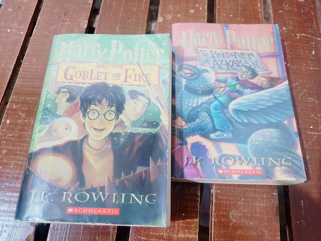 HARRY POTTER BOOK SET (2 BOOKS) (Category: Storybooks) located in Manila. Submitted by hellopiglet_ (Listing ID 1456534099, Image 1). Description: HARRY POTTER BOOK SET • Harry Potter and the Prisoner of Azkaban • Harry Potter and the Goblet of Fire TAKE ALL FOR PHP 200.00.