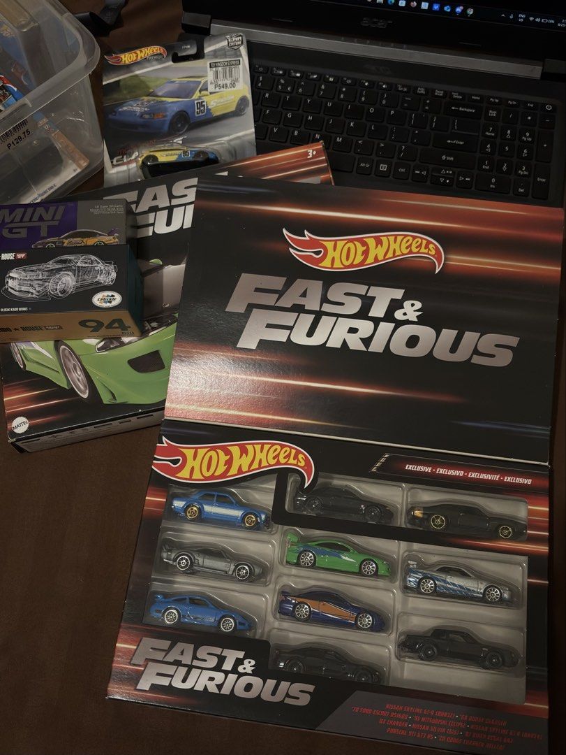 Hot Wheels Fast & Furious 10-Car Set & More (Category: Vehicle & Diecast Models) located in Tayabas. Submitted by kntrn23 (Listing ID 1456529720, Image 1). Description: NEGOTIABLE 📍HARD TO FIND out Ideal for collectors! SEALED: • (1pc) 2022 Hot Wheels 1/64 Fast & Furious 10 Car Pack Skyline Silvia Escort GT-R.